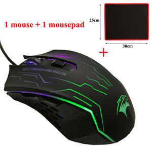 Silent Click USB Wired Gaming Mouse