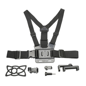 Adjustable Phone Clip Holder with Gopro Chest Belt/ Head Strap for iPhone Samsung Huawei xiaomi smartphone for Outdoor Sports